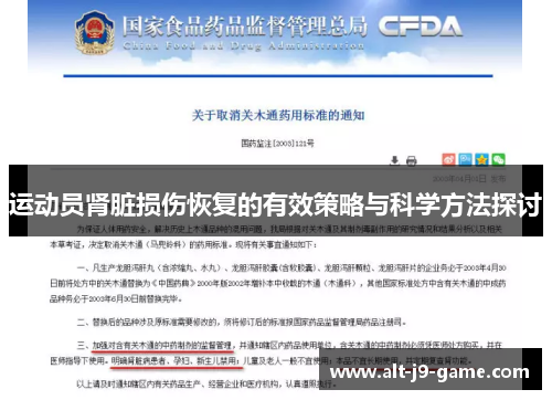 运动员肾脏损伤恢复的有效策略与科学方法探讨 运动员肾脏损伤恢复的有效策略与科学方法探讨